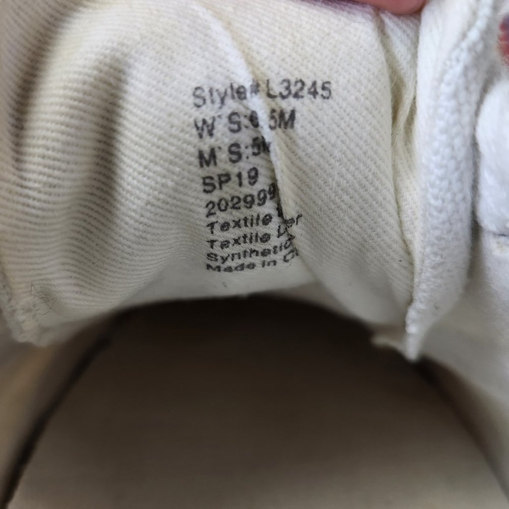 Madewell Women's Sidewalk Low-Top Sneakers in Rainbow Embroidered Canvas sz 6.5 - Picture 10 of 10